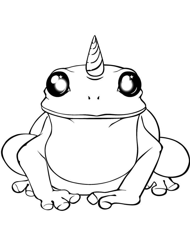 Desenho de Sapos para colorir