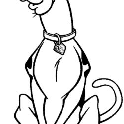 Desenho de Scooby Doo para colorir e imprimir: número 12