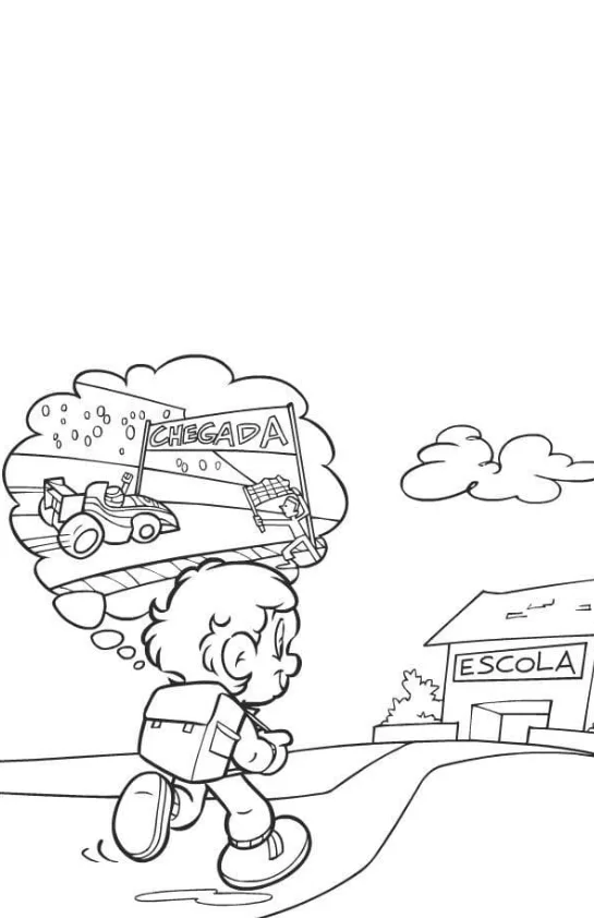 Desenho de Senninha para colorir e imprimir: número 2