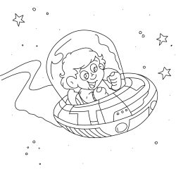 Desenho de Senninha para colorir e imprimir: número 8