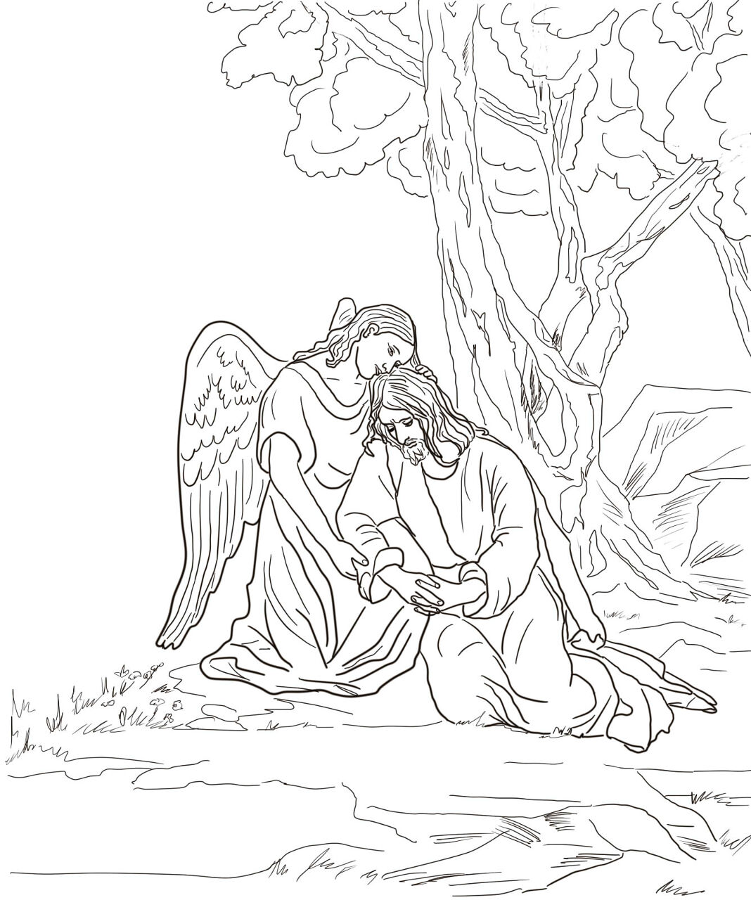 Desenho de Sexta Feira Santa para colorir e imprimir: número 15