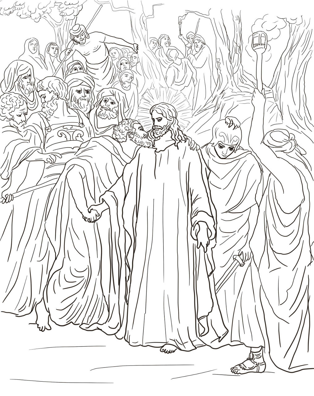 Desenho de Sexta Feira Santa para colorir e imprimir: número 19