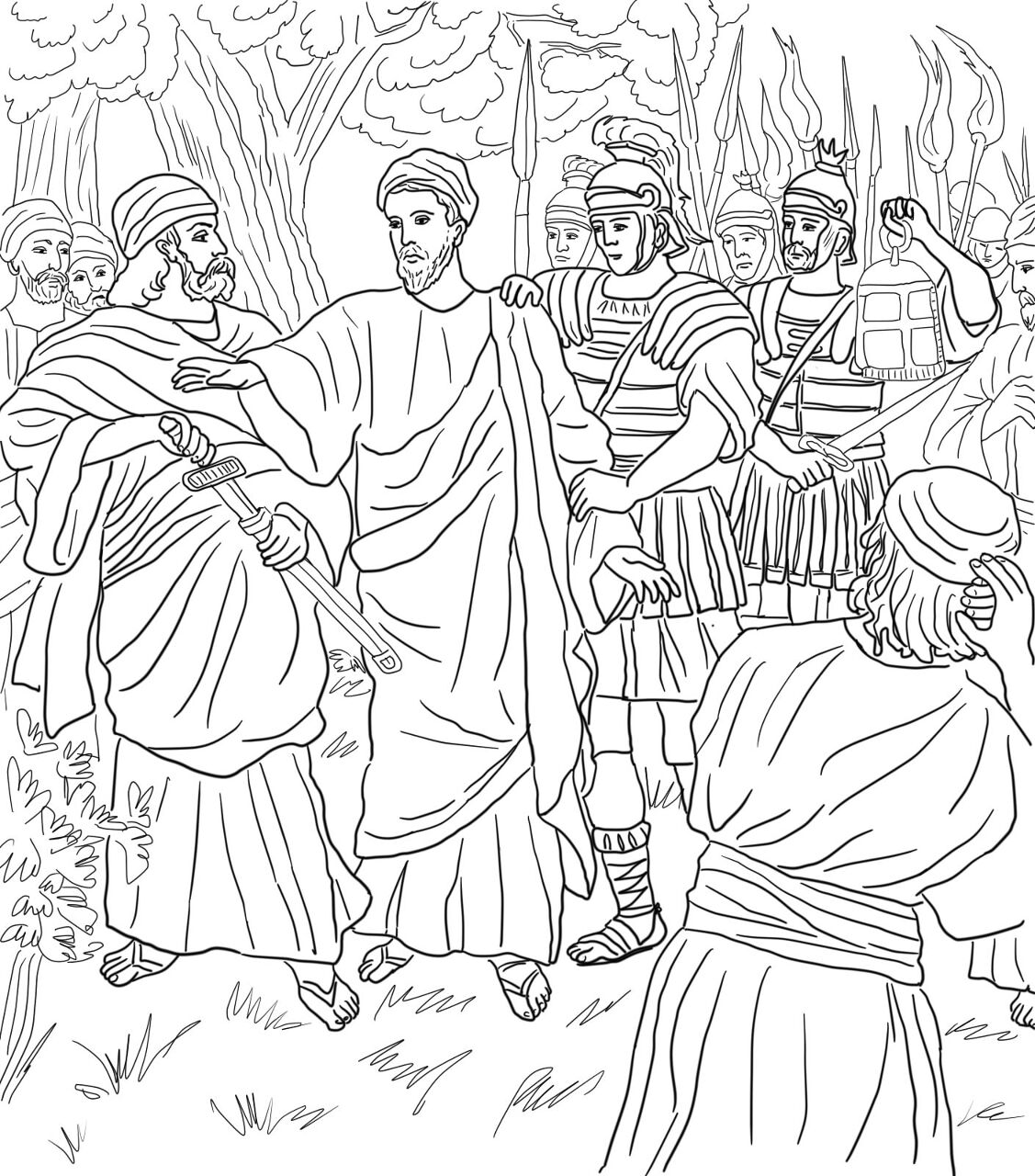 Desenho de Sexta Feira Santa para colorir e imprimir: número 22