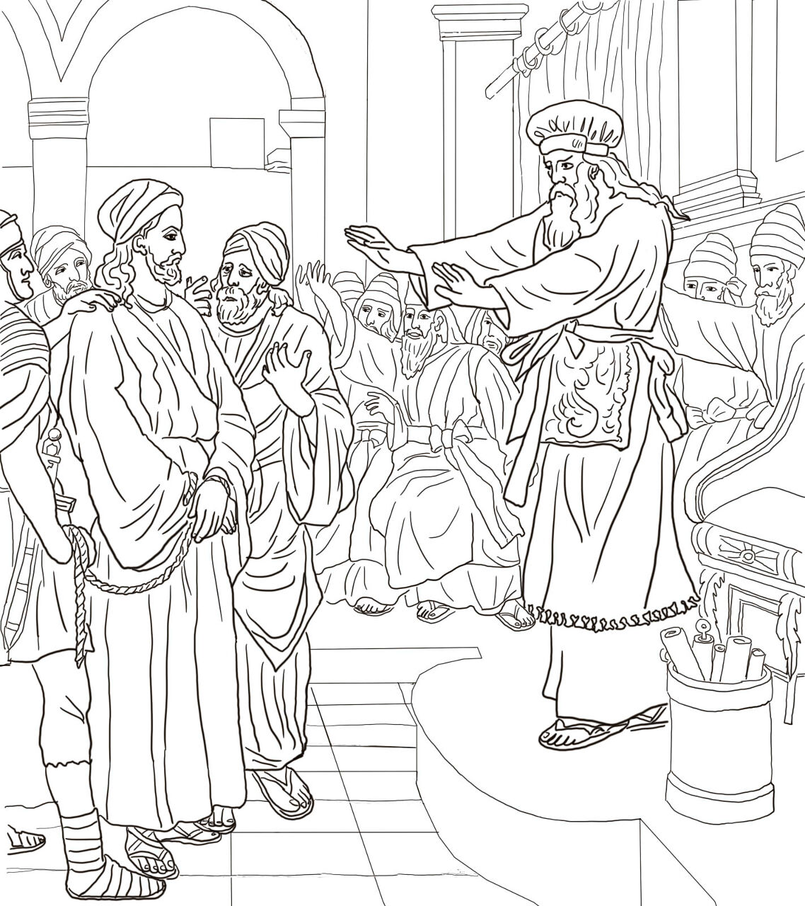 Desenho de Sexta Feira Santa para colorir e imprimir: número 25