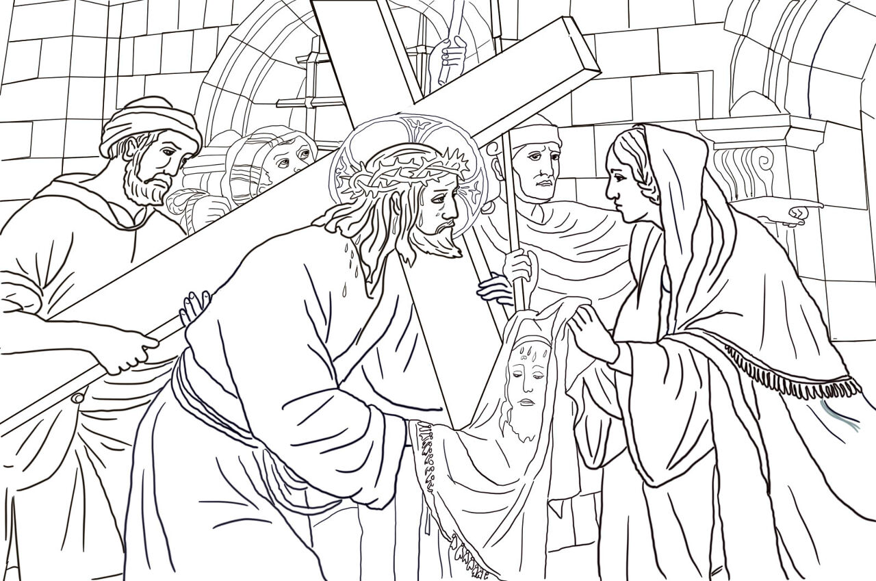 Desenho de Sexta Feira Santa para colorir e imprimir: número 27