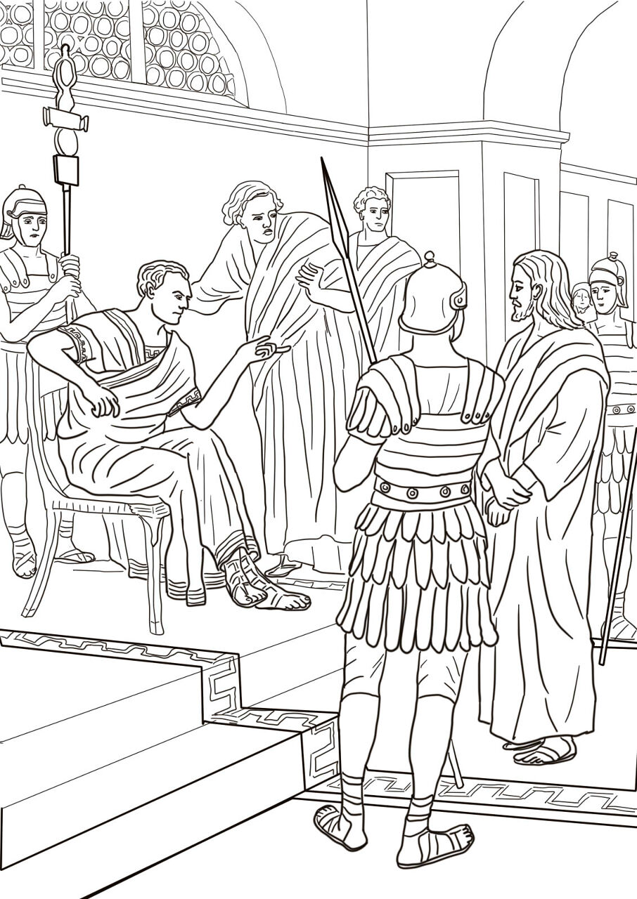 Desenho de Sexta Feira Santa para colorir e imprimir: número 31