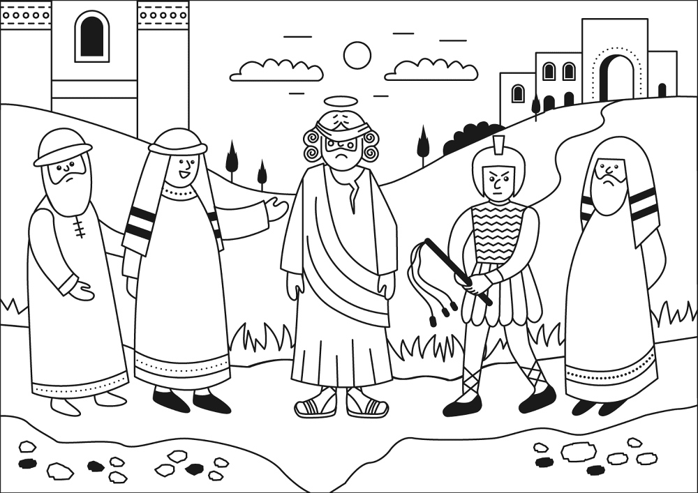 Desenho de Sexta Feira Santa para colorir e imprimir: número 33