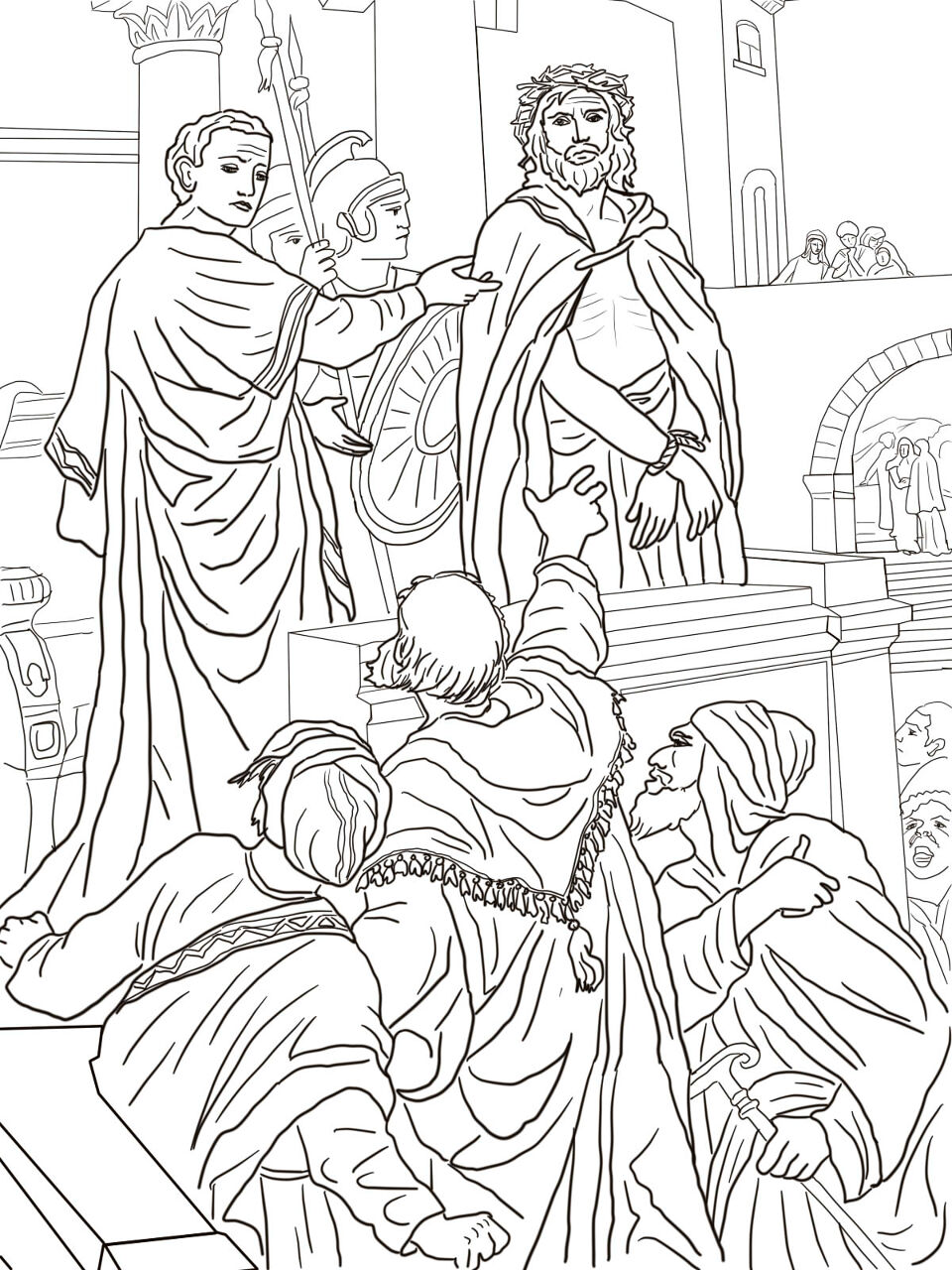 Desenho de Sexta Feira Santa para colorir e imprimir: número 35