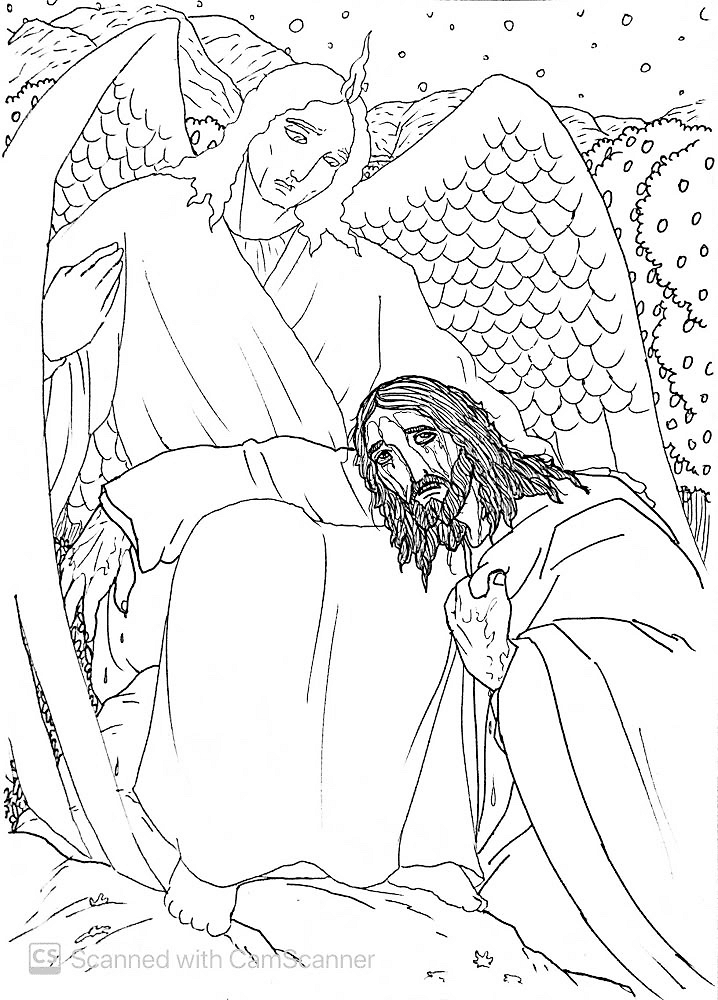 Desenho de Sexta Feira Santa para colorir e imprimir: número 37