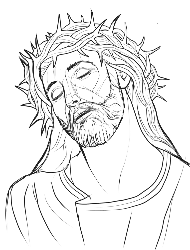 Desenho de Sexta Feira Santa para colorir e imprimir: número 39