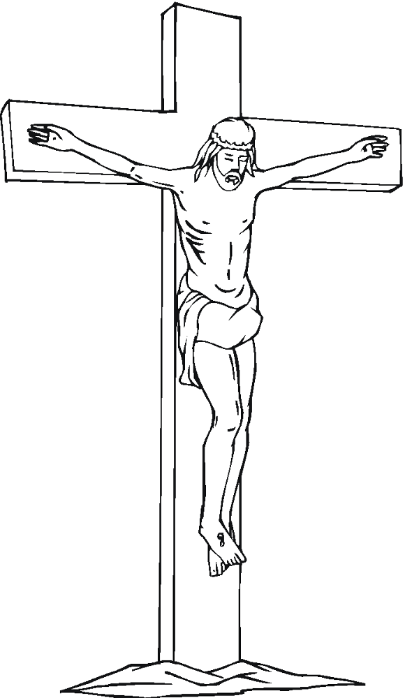 Desenho de Sexta Feira Santa para colorir e imprimir: número 45