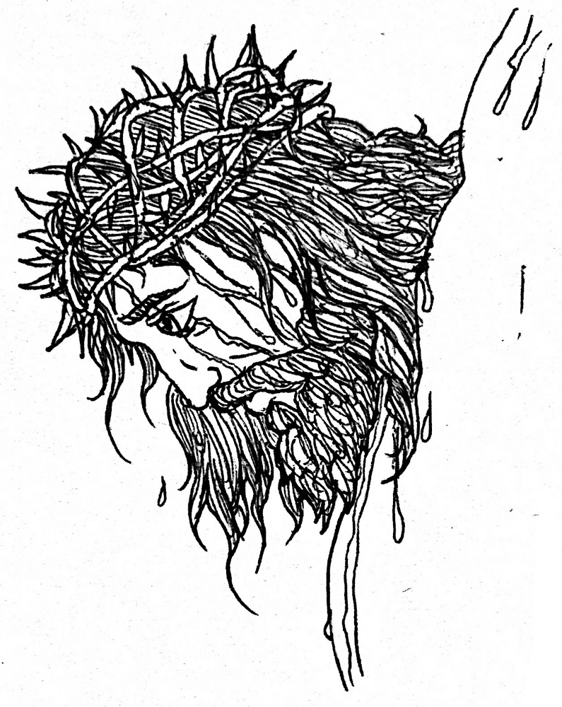Desenho de Sexta Feira Santa para colorir