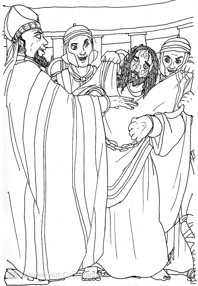 Desenho de Sexta Feira Santa para colorir