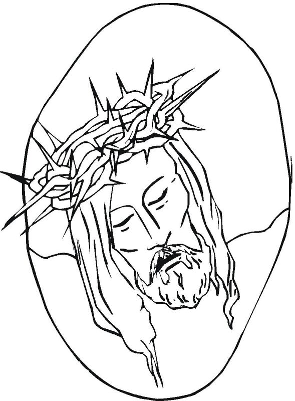 Desenho de Sexta Feira Santa para colorir