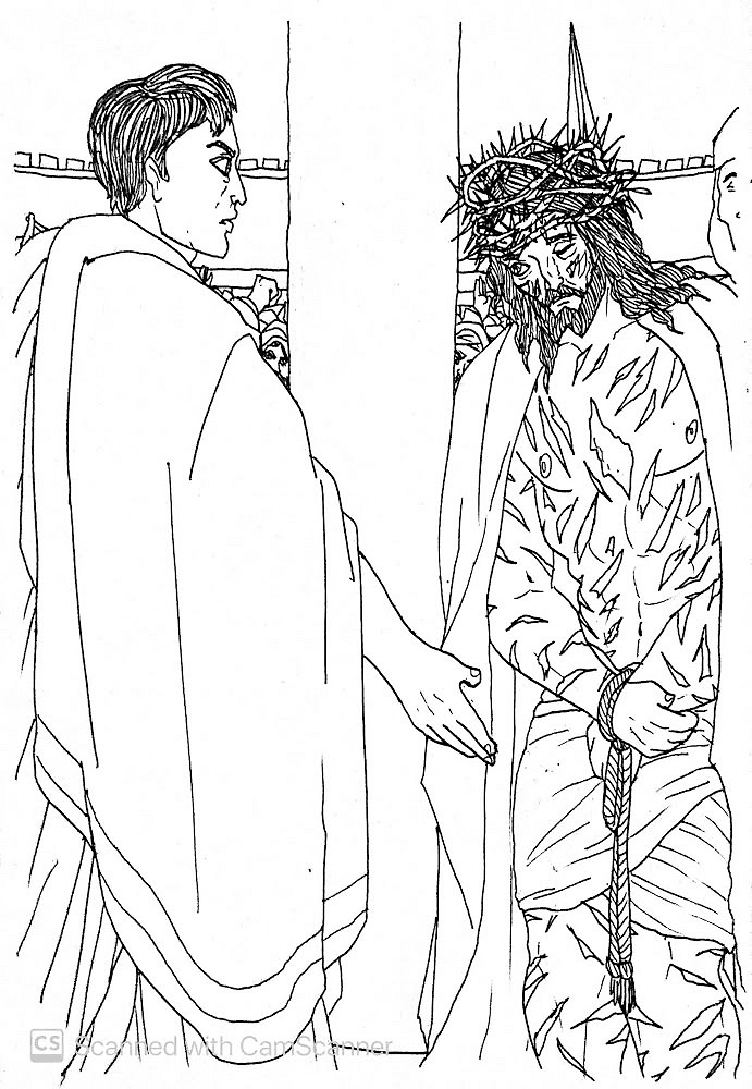 Desenho de Sexta Feira Santa para colorir