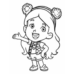 Desenho de Show da Luna para colorir e imprimir: número 3