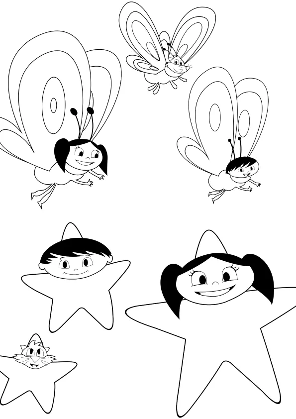 Desenho de Show da Luna para colorir e imprimir: número 6