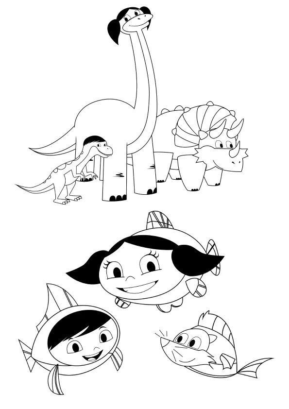 Desenho de Show da Luna para colorir e imprimir: número 8