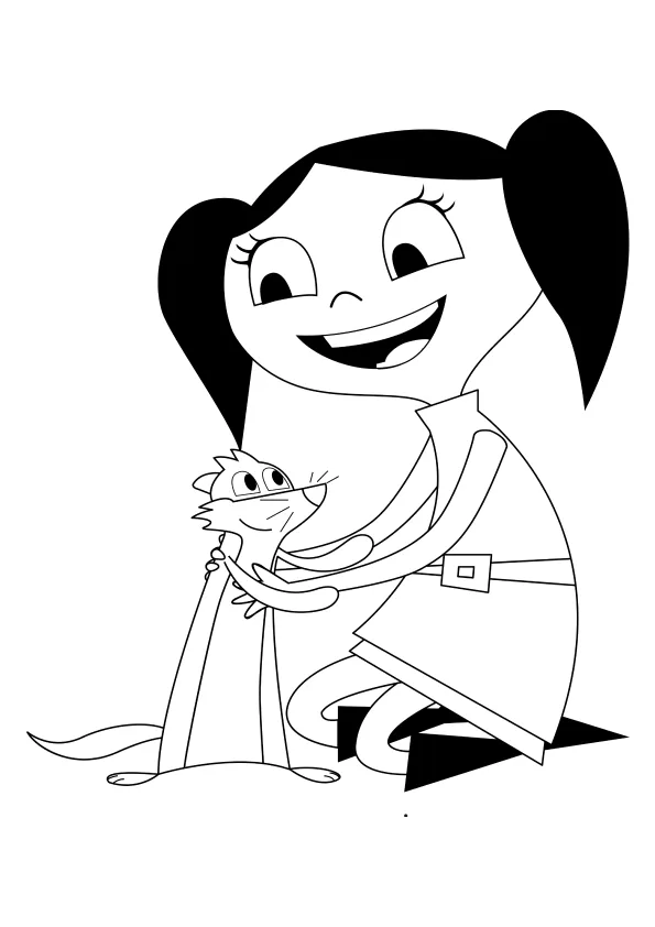 Desenho de Show da Luna para colorir e imprimir: número 10