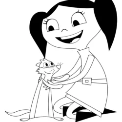 Desenho de Show da Luna para colorir e imprimir: número 11