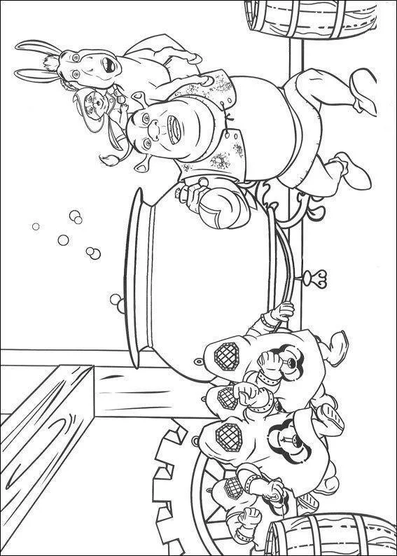 Desenho de Shrek para colorir e imprimir: número 3