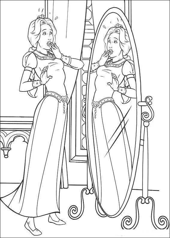 Desenho de Shrek para colorir e imprimir: número 9