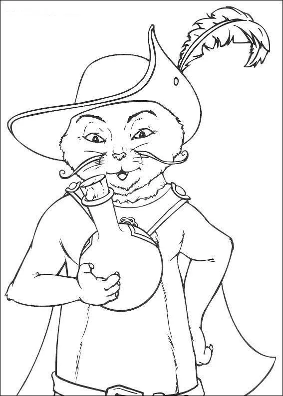 Desenho de Shrek para colorir e imprimir: número 10