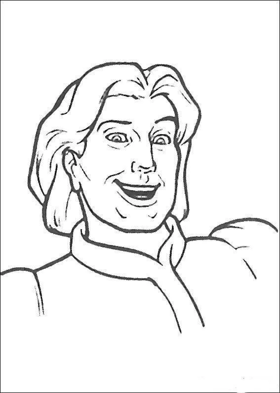 Desenho de Shrek para colorir e imprimir: número 17