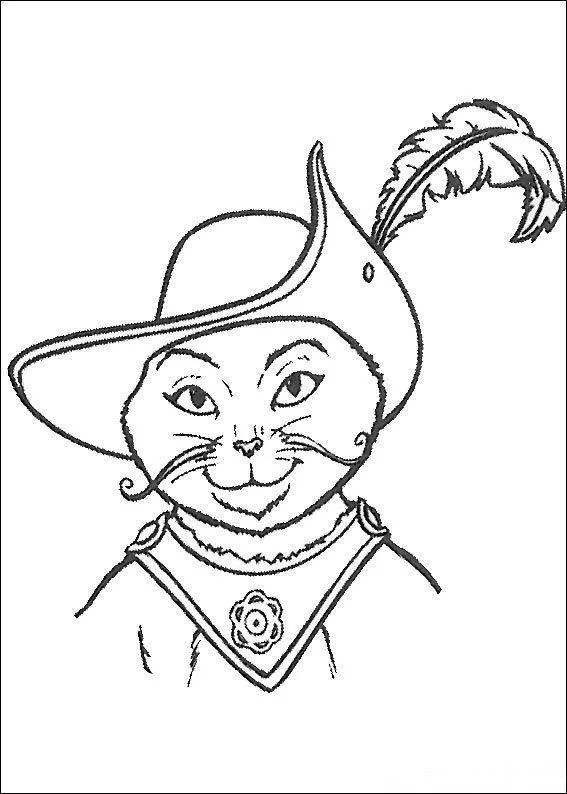 Desenho de Shrek para colorir e imprimir: número 18