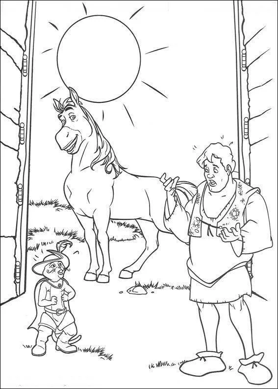 Desenho de Shrek para colorir e imprimir: número 22