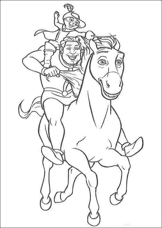 Desenho de Shrek para colorir e imprimir: número 26