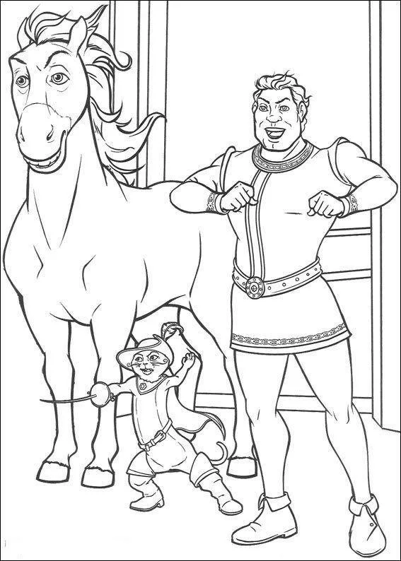 Desenho de Shrek para colorir e imprimir: número 27