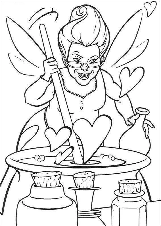 Desenho de Shrek para colorir e imprimir: número 32