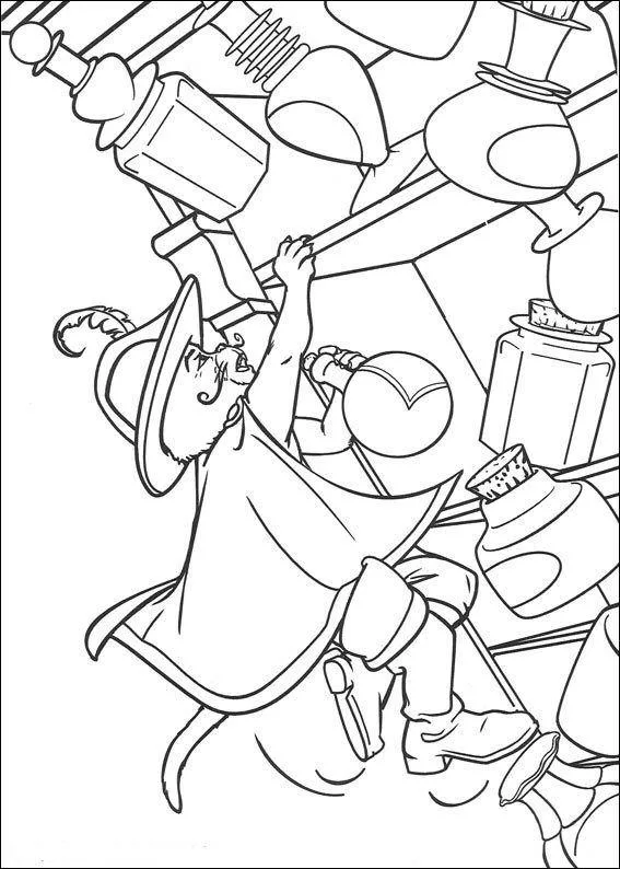 Desenho de Shrek para colorir e imprimir: número 34