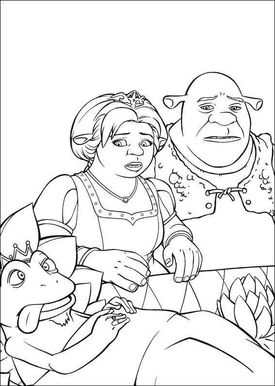 Desenho de Shrek para colorir e imprimir: número 36