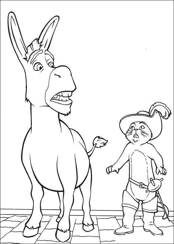 Desenho de Shrek para colorir e imprimir: número 37