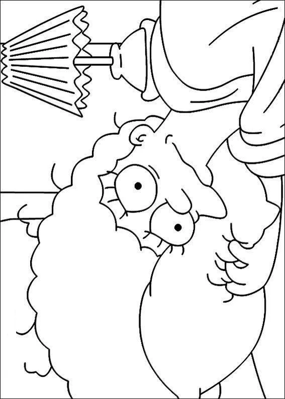 Desenho de Simpsons para colorir e imprimir: número 17
