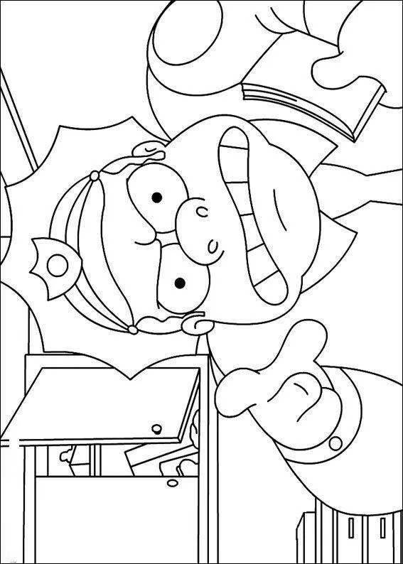 Desenho de Simpsons para colorir e imprimir: número 19