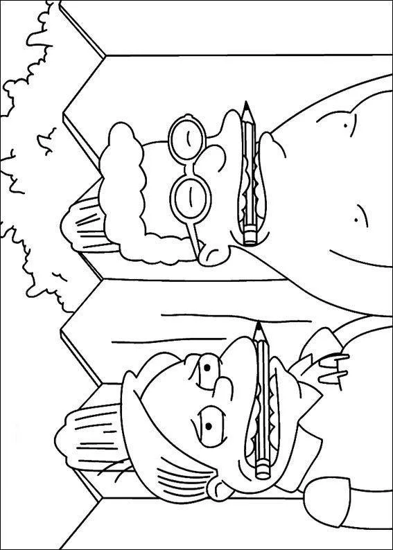 Desenho de Simpsons para colorir e imprimir: número 20