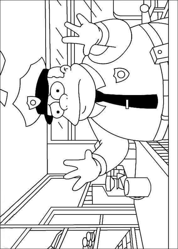 Desenho de Simpsons para colorir e imprimir: número 21