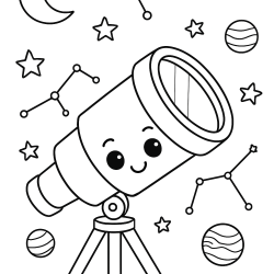 Desenho de Sistema Solar para colorir e imprimir: número 9