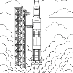 Desenho de Sistema Solar para colorir e imprimir: número 23