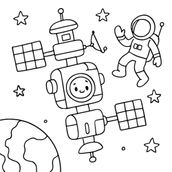 Desenho de Sistema Solar para colorir e imprimir: número 26