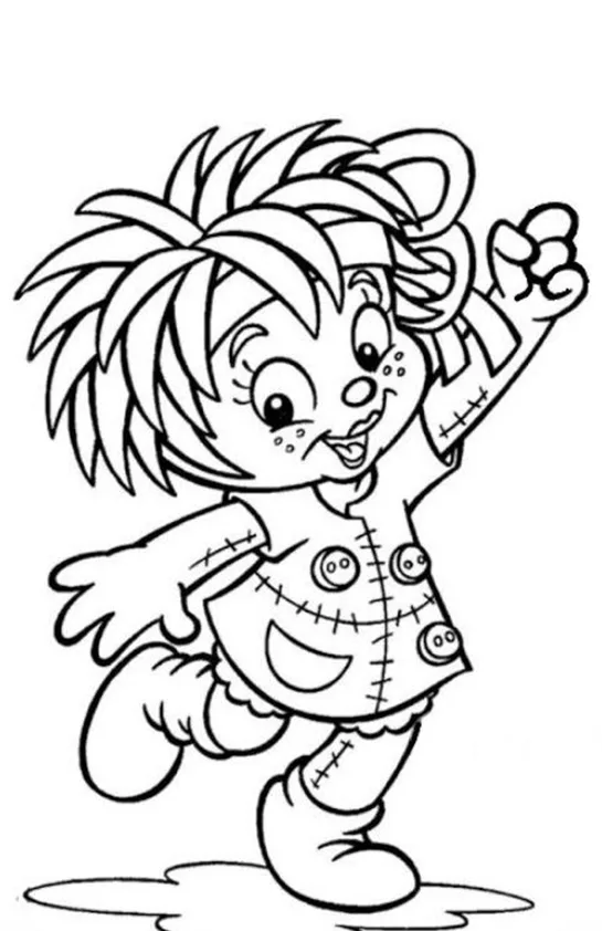 Desenho de Sitio do Picapau Amarelo para colorir e imprimir: número 1