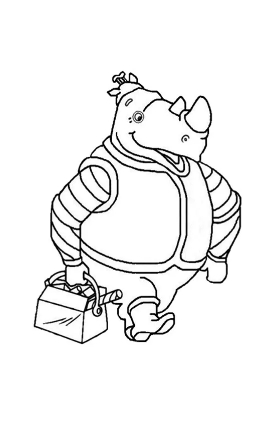 Desenho de Sitio do Picapau Amarelo para colorir e imprimir: número 3