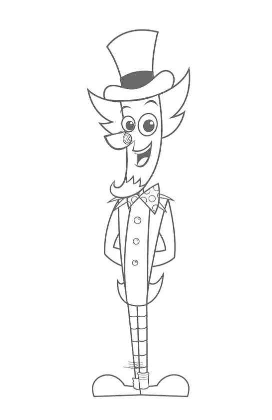 Desenho de Sitio do Picapau Amarelo para colorir e imprimir: número 8
