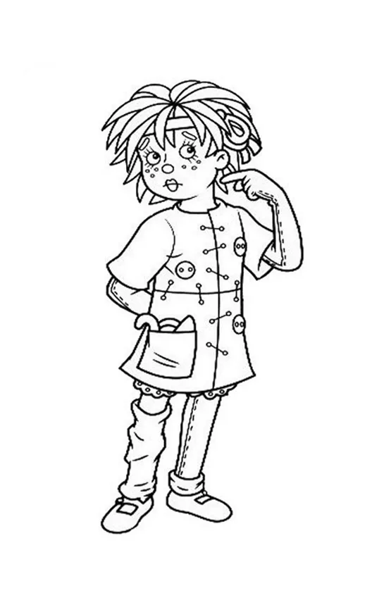 Desenho de Sitio do Picapau Amarelo para colorir e imprimir: número 10