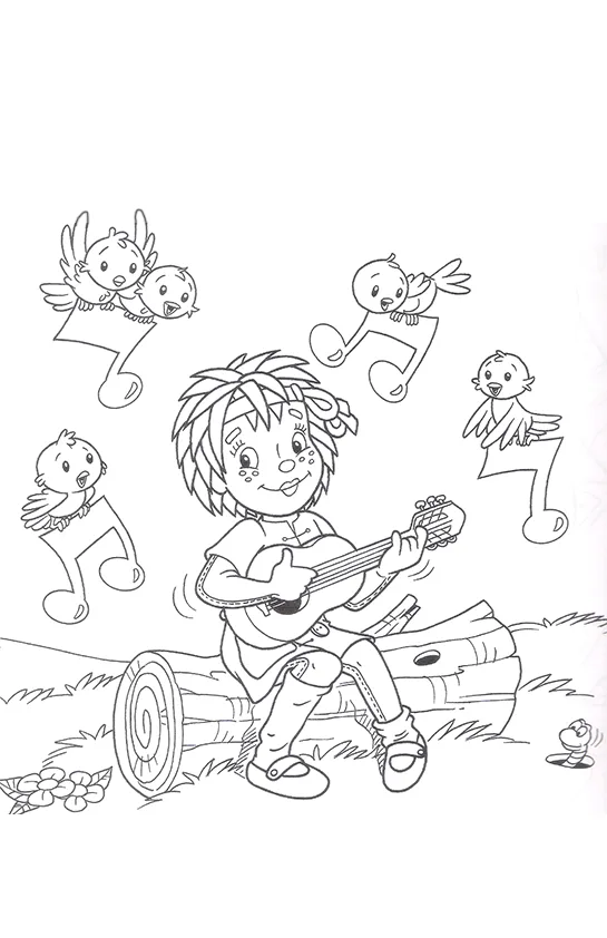 Desenho de Sitio do Picapau Amarelo para colorir e imprimir: número 13