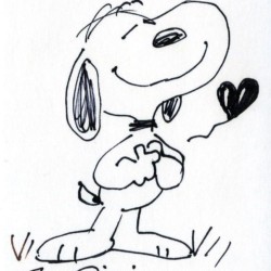 Desenho de Snoopy para colorir e imprimir: número 3