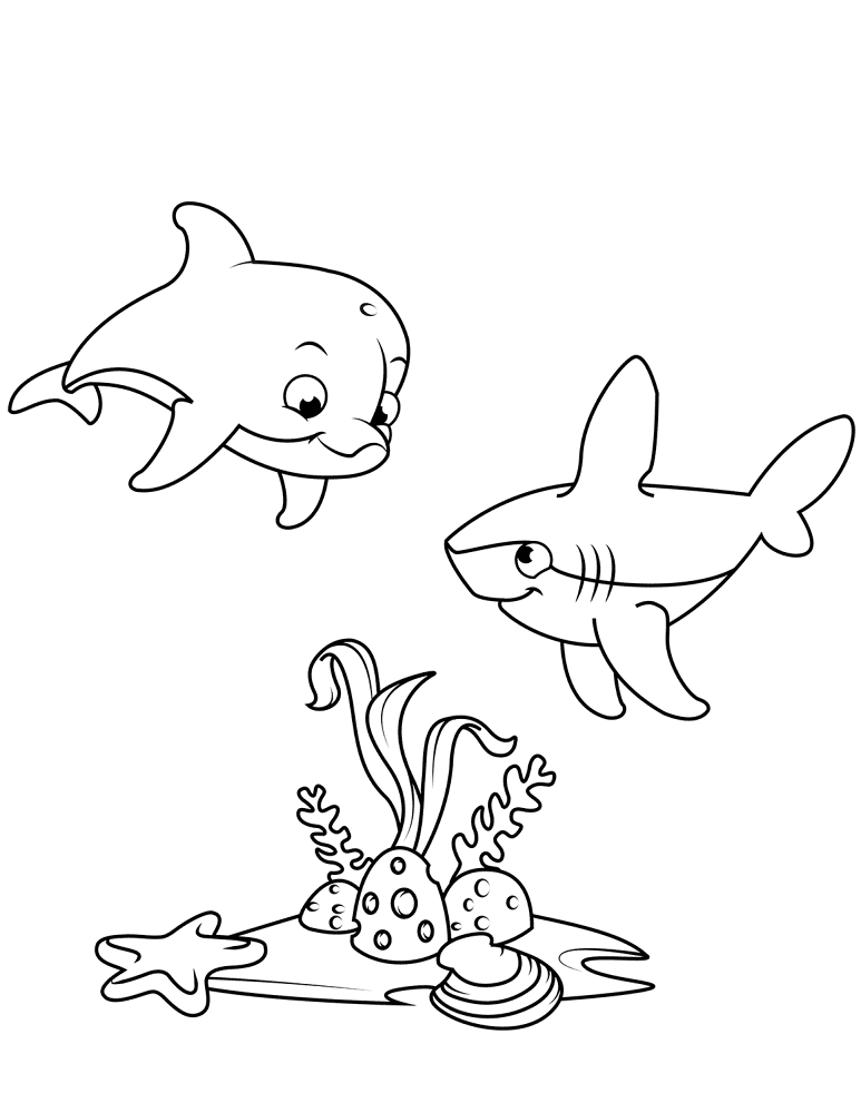 Desenho de Sob O Mar para colorir e imprimir: número 15